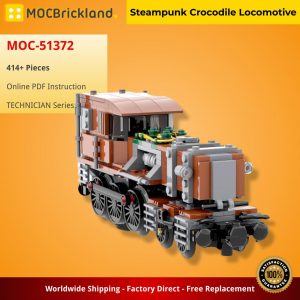 Mocbrickland Moc 51372 Steampunk Crocodile Locomotive (9)