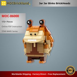Mocbrickland Moc 86000 Jar Jar Binks Brickheadz