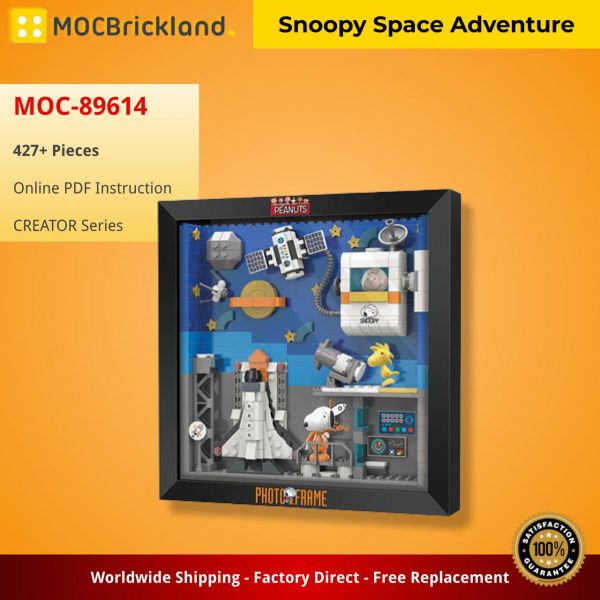 Mocbrickland Moc 89614 Snoopy Space Adventure