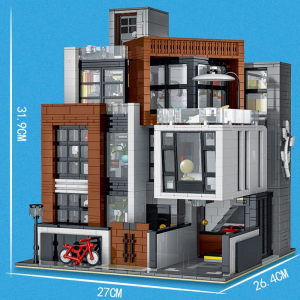 Mork 10204 Cube Brown Modern Villa (1)