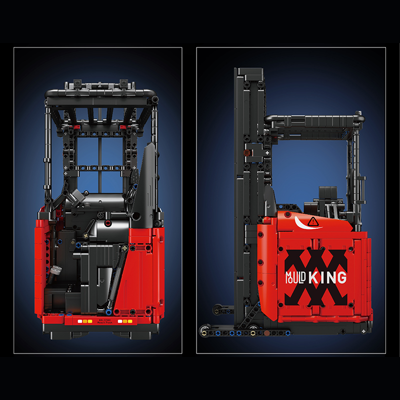 Mould King 17041 Red Reach Truck with Motor