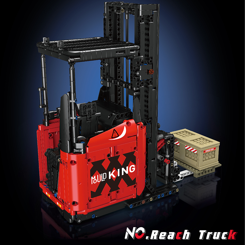 Mould King 17041 Red Reach Truck with Motor