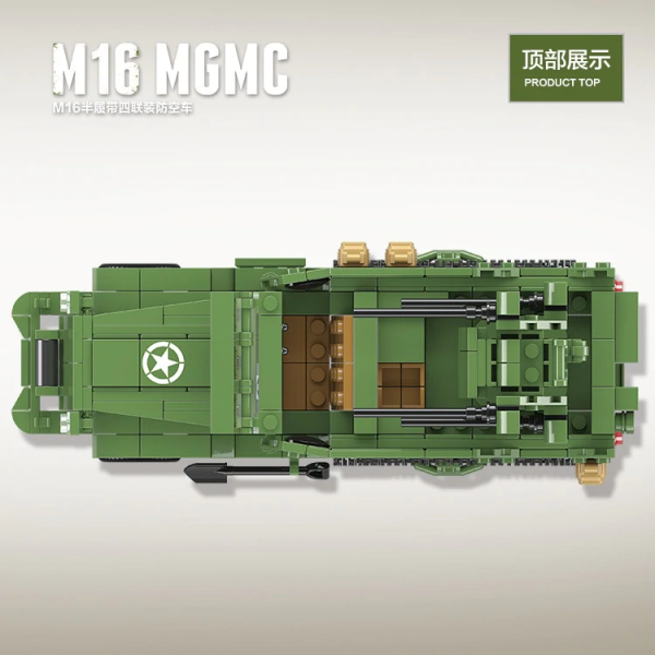 Quan Guan 100104 American M16 Half Track Mgmc (4)
