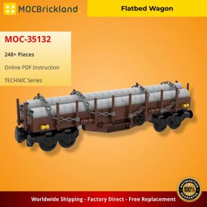 Technic Moc 35132 Flatbed Wagon Mocbrickland