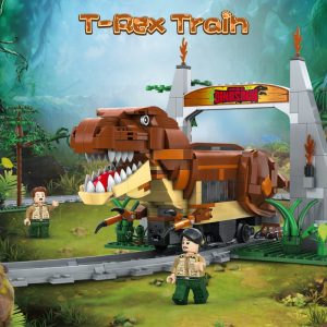 Cada C59003 Jurassic Tyrannosaurus Railcar Dinosaur Electric Train (1)