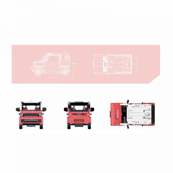 Decool 3903a Red Mini Remote Control Car (2)