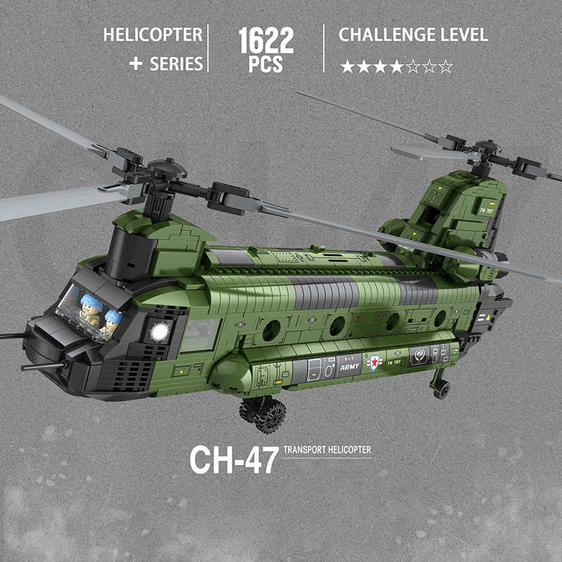 JUHANG 88017 CH-47 Transport Helicopter Chinook