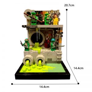 Mocbrickland Moc 111005 Tmnt Sewer Diorama Ninja Turtles (4)