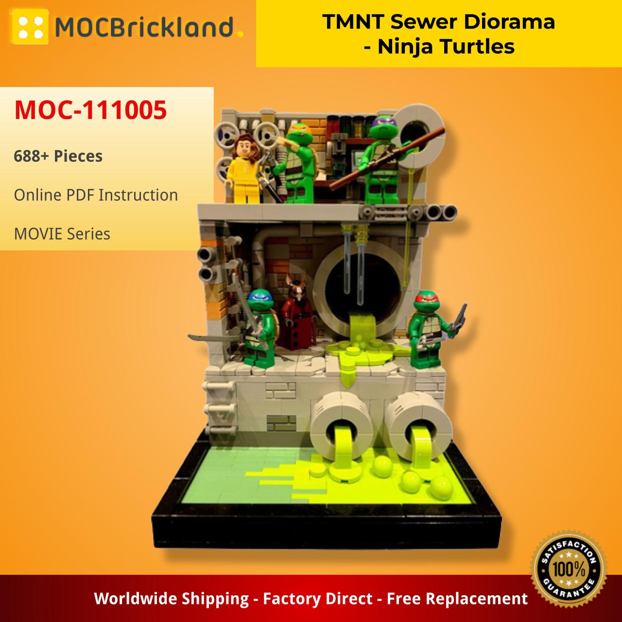 Mocbrickland Moc 111005 Tmnt Sewer Diorama Ninja Turtles Mocbrickland Moc 111005 Tmnt Sewer Diorama Ninja Turtles