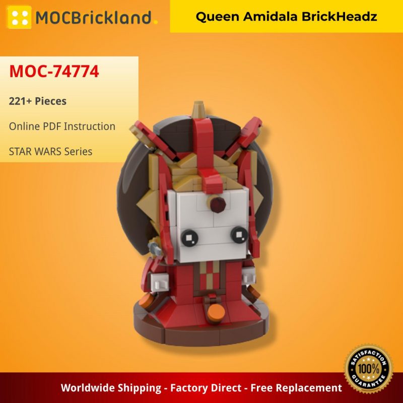 MOCBRICKLAND MOC-74774 Queen Amidala BrickHeadz