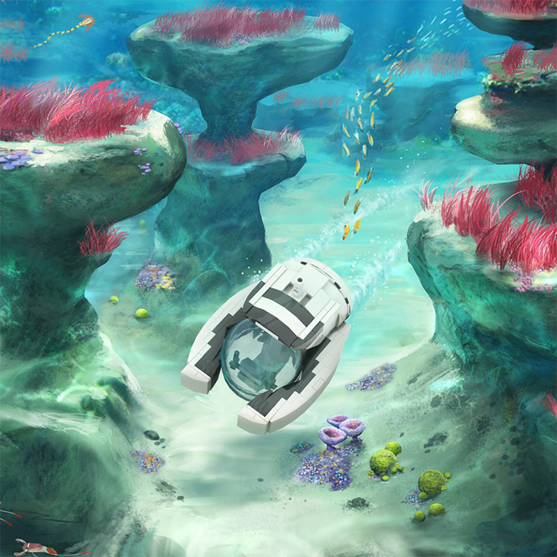 MOCBRICKLAND MOC-77519 Seamoth from Subnautica