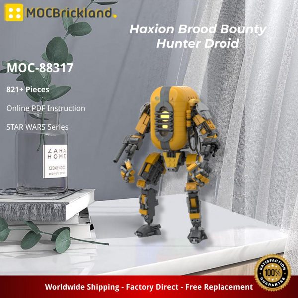 Mocbrickland Moc 88317 Haxion Brood Bounty Hunter Droid (2)