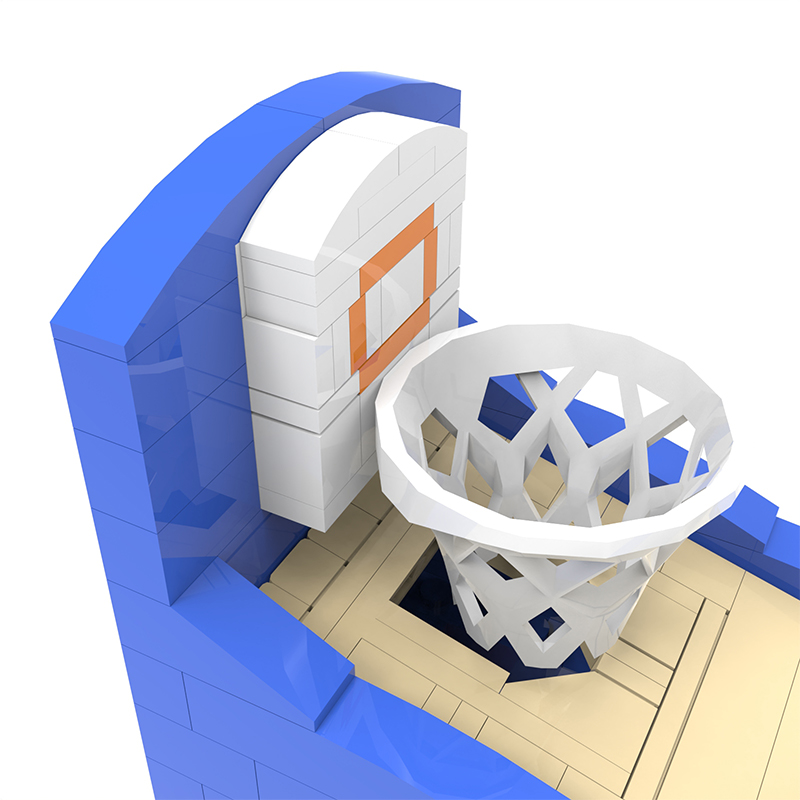 MOCBRICKLAND MOC-89607 Basketball Machine