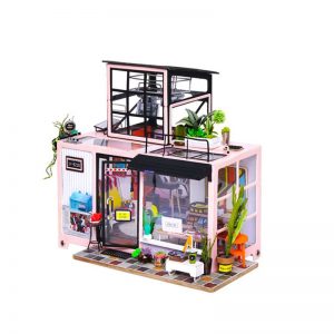 Robotime Dg13 Rolife Kevin's Studio Diy Miniature Dollhouse 120 (1)