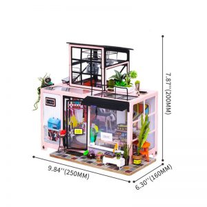 Robotime Dg13 Rolife Kevin's Studio Diy Miniature Dollhouse 120 (3)