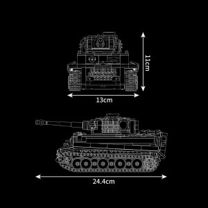 Mould King 20014 Remote Control Tiger Tank (2)