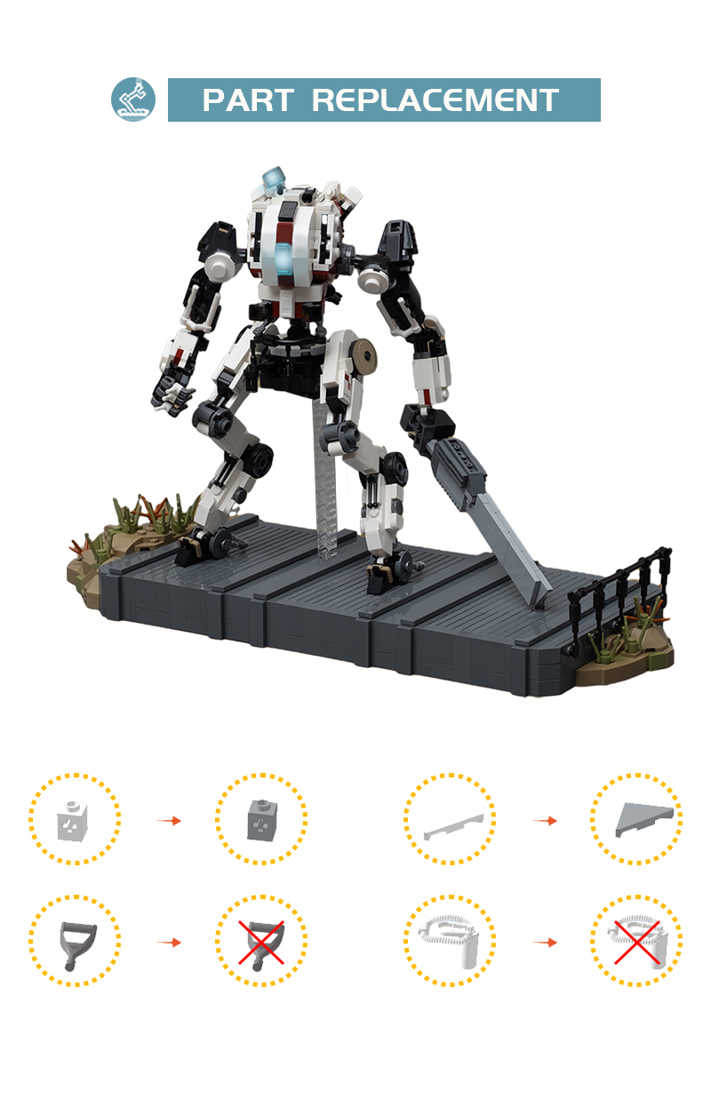 MOCBRICKLAND MOC-89586 Ronin-Titanfall Class Titan