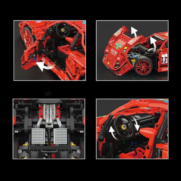 Technic Mould King 13095 110 Ferrari F40 Lm (3)