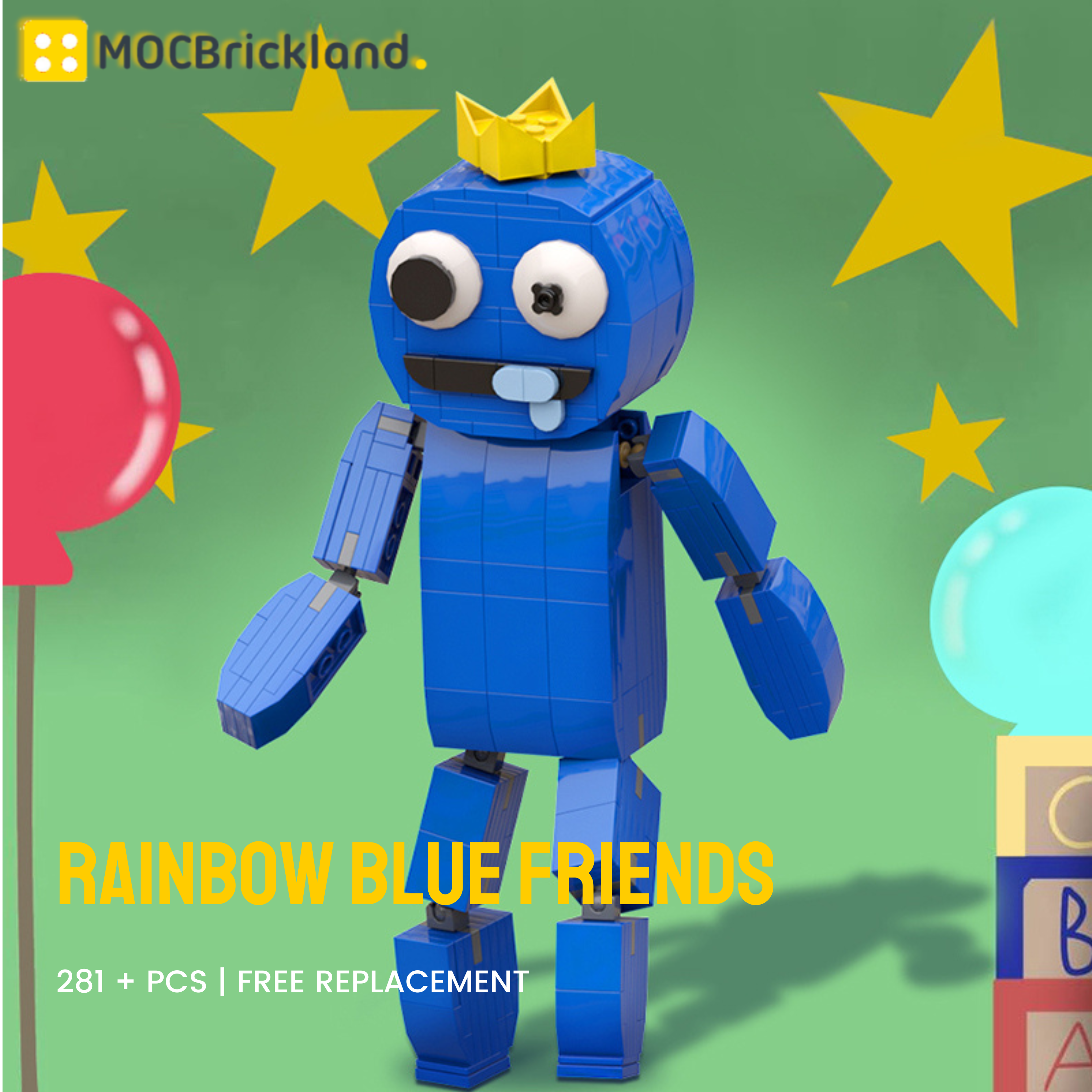 Cortador Roblox Rainbow Friends - Blue Modular