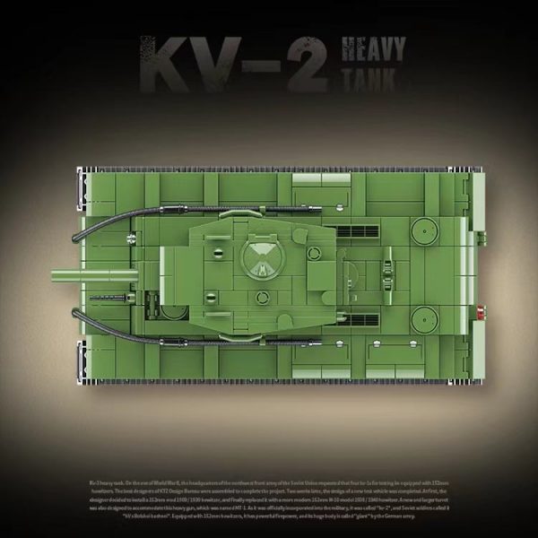 Military Quan Guan 100239 Kv 2 Heavy Tank (3)