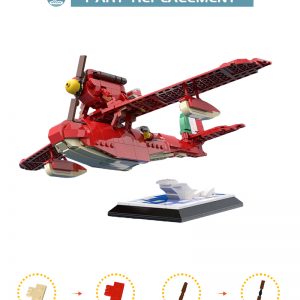 Movie Moc 116736 Hayao Miyazaki Porco Rosso Savoia S21 128 Mocbrickland (1)