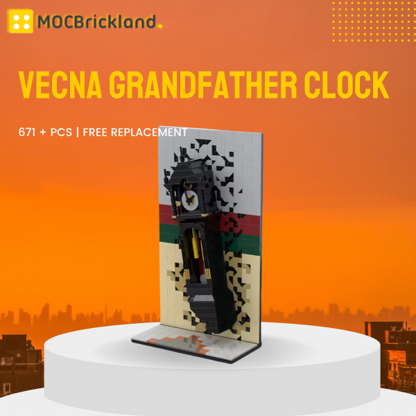 Movie Moc 117928 Vecna Grandfather Clock From Stranger Things Mocbrickland