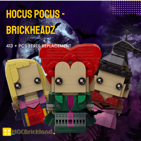 Movie Moc 89587 Hocus Pocus Brickheadz Mocbrickland