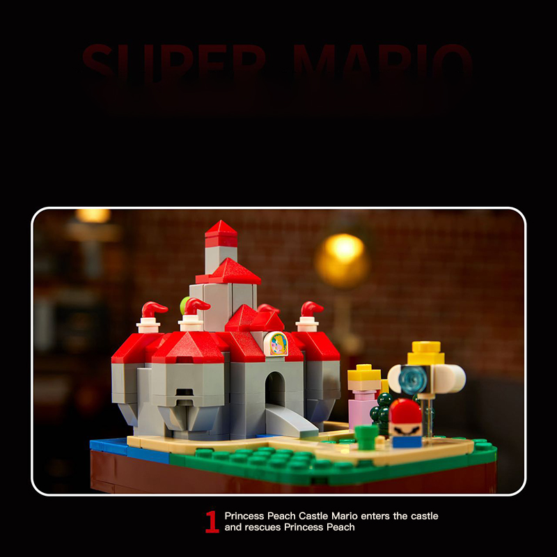 MOC 73196 Red Super Mario 64 Question Mark Block