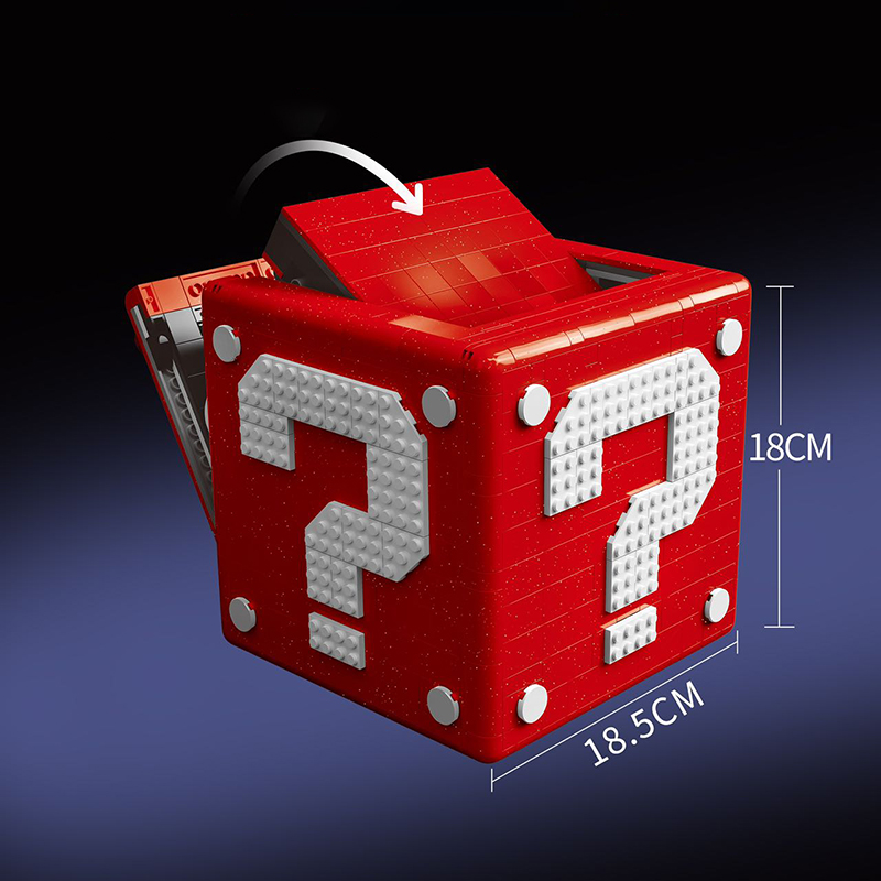 MOC 73196 Red Super Mario 64 Question Mark Block