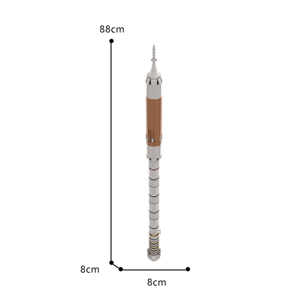 MOCBRICKLAND MOC-101792 NASA Ares I Rocket 1:110 Scale