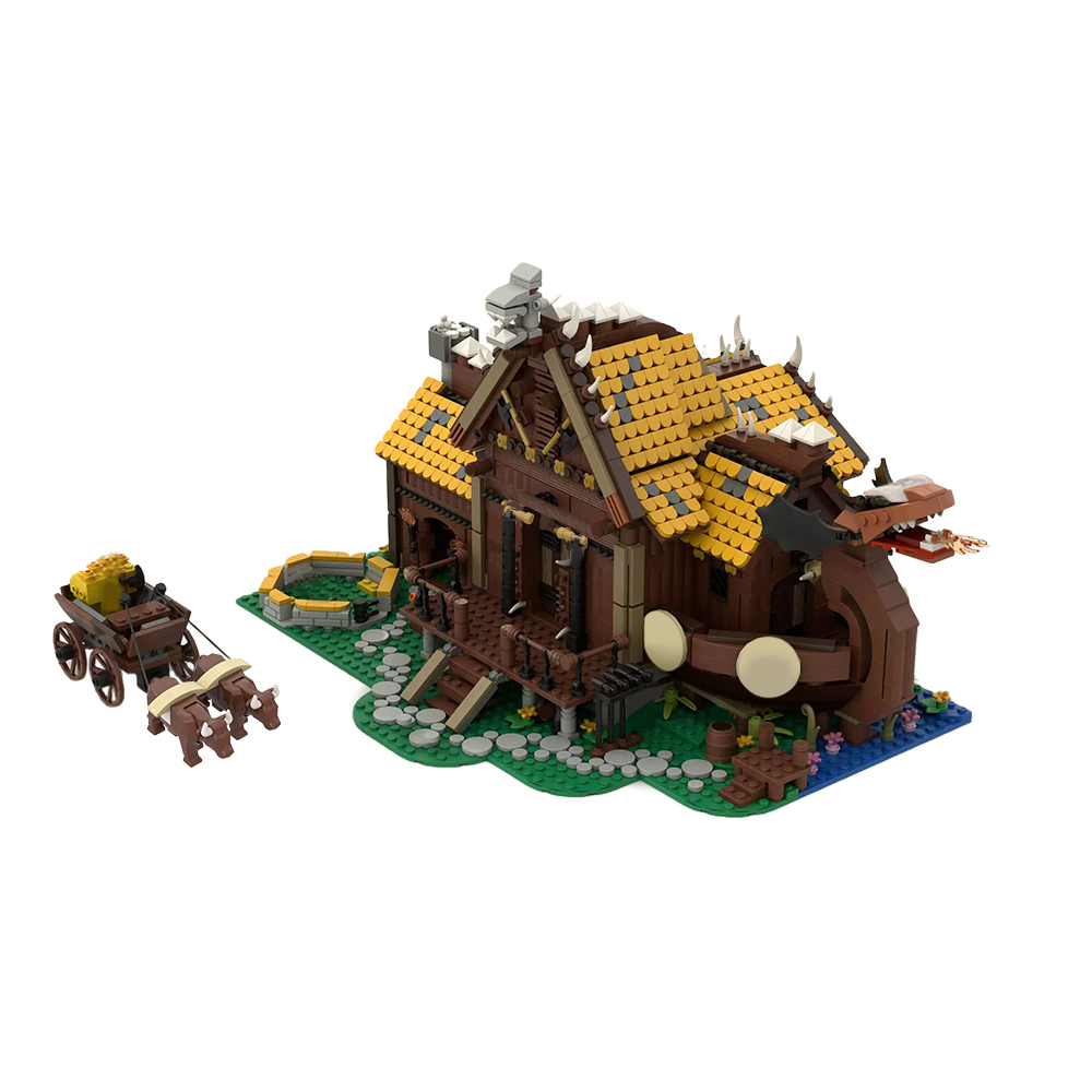 MOCBRICKLAND MOC-122688 The Viking House Without PF