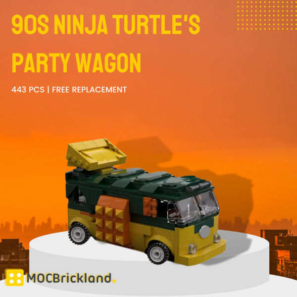 Moc 124936 90s Ninja Turtle's Party Wagon 7
