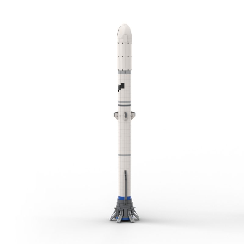 MOCBRICKLAND MOC-28692 Blue Origin New Glenn (1:110 Saturn V Scale) 
