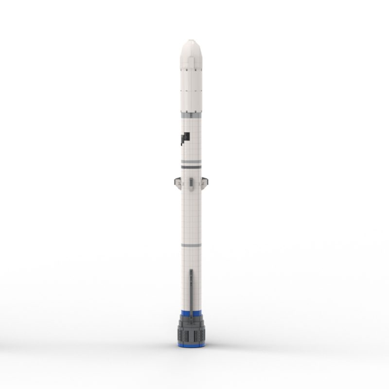 MOCBRICKLAND MOC-28692 Blue Origin New Glenn (1:110 Saturn V Scale) 