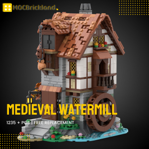 Mocbrickland Moc 119708 Medieval Watermill