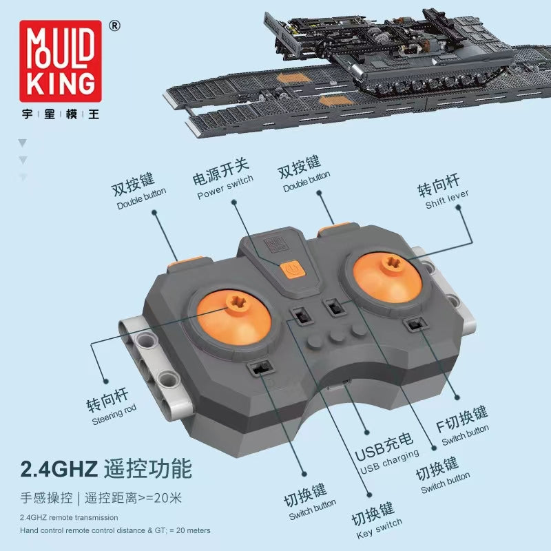 Mould King 20002 Rc Bridge Tank