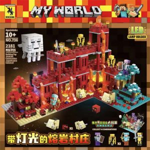Modular Building Quan Guan 736 My World Lava Village (1)