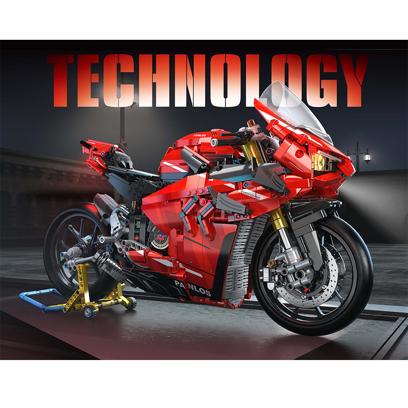PANLOS 672101 1:5 Red Ducati V4S Motorcycle 