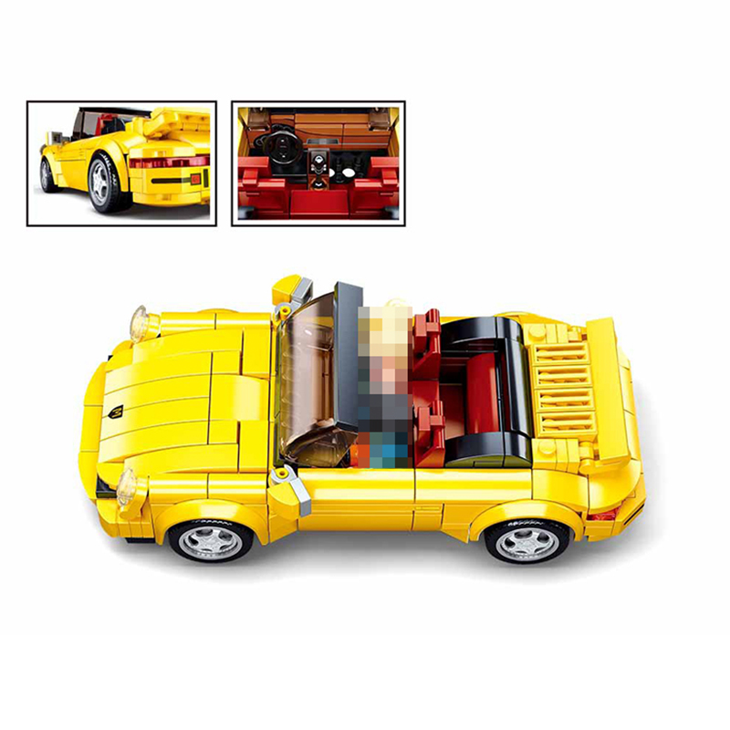 Sluban M38-B1097 Speed Champions Yellow 930 Racers Sports Car 