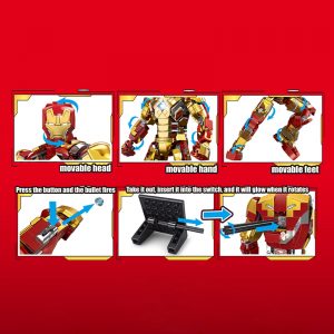 Super Heros Marvel Mk42 Iron Hero Mechanical Tuole 6011 2