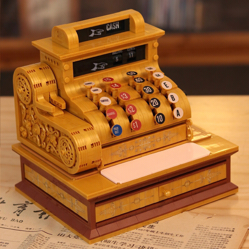 ZHEGAO 00387 Vintage Cash Register