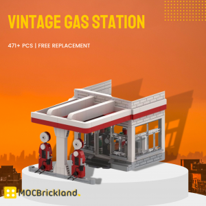 Vintage Gas Station Moc 89535