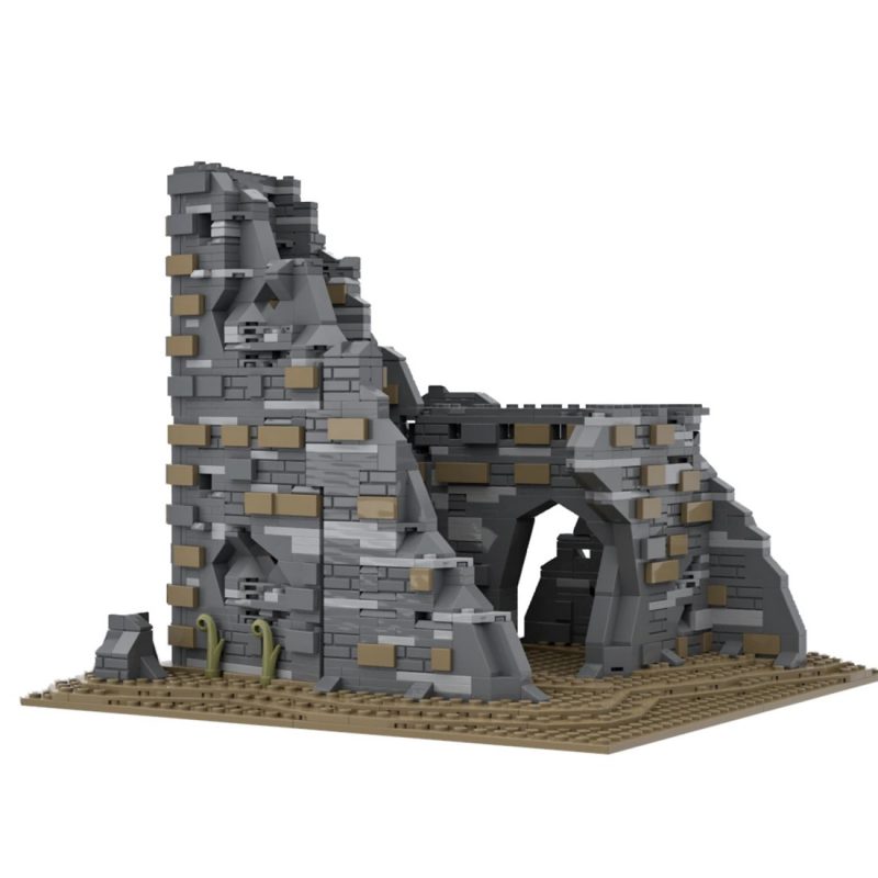 MOCBRICKLAND MOC-89540 Medieval Ruins Military War Scene