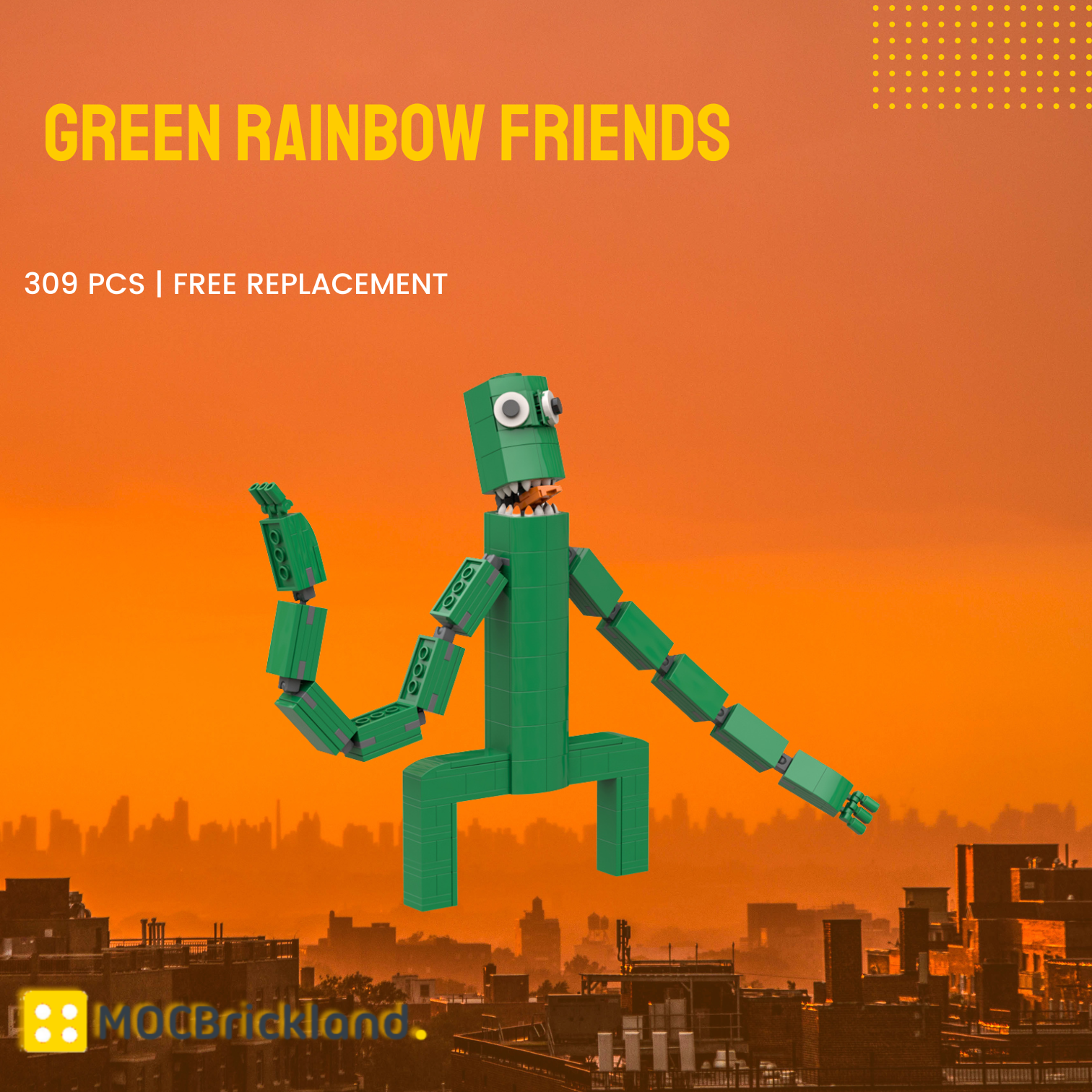 327PCS Rainbow Friends-Yellow Moc Block Bricks – mocpixel