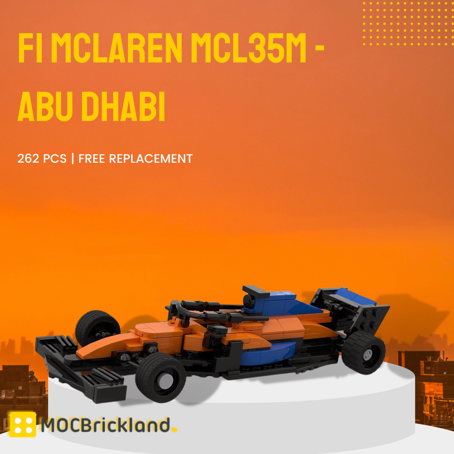 MOCBRICKLAND MOC-98621 F1 McLaren MCL35M – Abu Dhabi