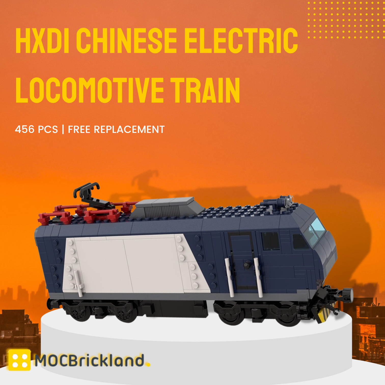 Hxd1 Chinese Electric Locomotive Train Moc 78798