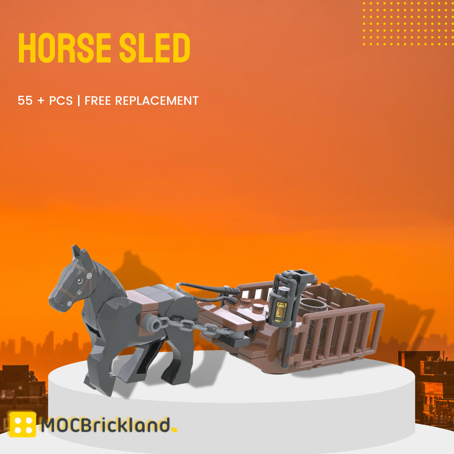 Horse Sled Moc 96289