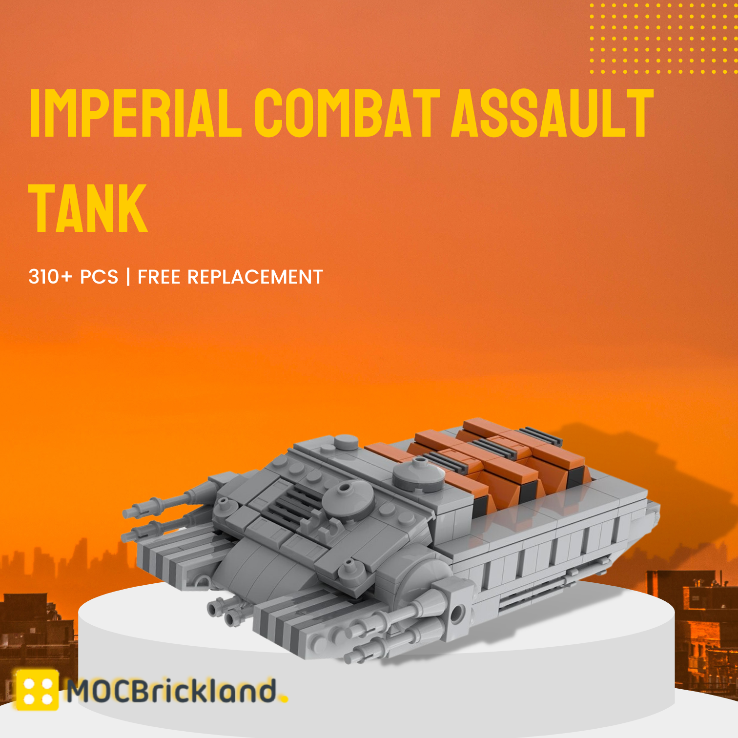 MOCBRICKLAND MOC-106566 Imperial Combat Assault Tank
