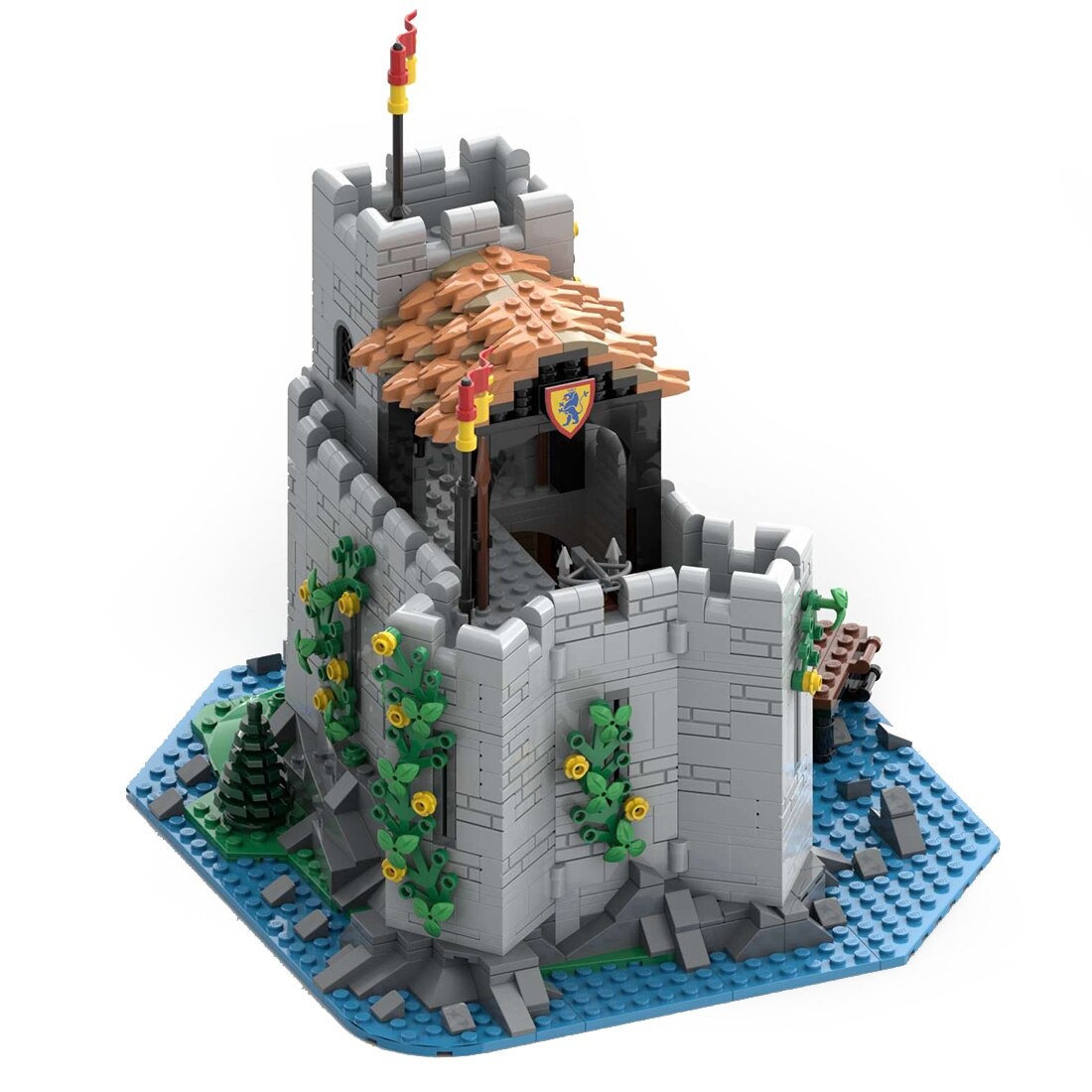 Lion Knights' Outpost Moc 128617 4