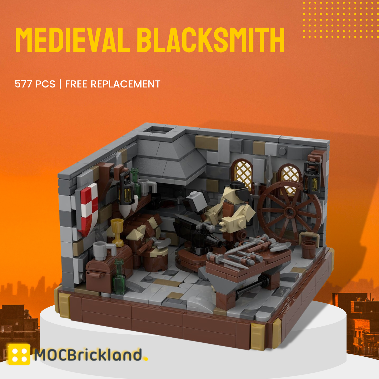 Medieval Blacksmith Moc 98889